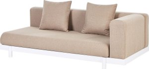 Beliani Zestaw wypoczynkowy 5-osobowy ze stolikami kawowymi beżowy MISSANELLO 7