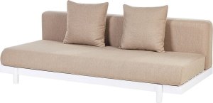 Beliani Zestaw wypoczynkowy 5-osobowy ze stolikami kawowymi beżowy MISSANELLO 8