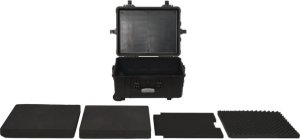 vidaXL Walizka lotnicza, czarna, 58x45x27 cm, PP 2