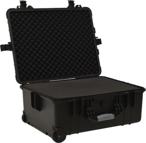 vidaXL Walizka lotnicza, czarna, 58x45x27 cm, PP 3