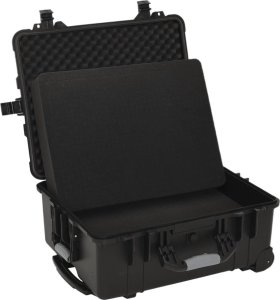 vidaXL Walizka lotnicza, czarna, 58x45x27 cm, PP 4