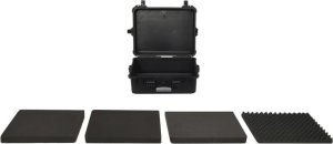 vidaXL Walizka lotnicza, czarna, 55x43x21 cm, PP 2