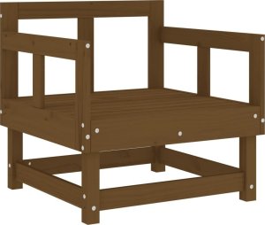 vidaXL Fotele ogrodowe z poduszkami, 2 szt., miodowe, drewno sosnowe 7