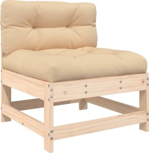 vidaXL 3-cz. zestaw wypoczynkowy do ogrodu, poduszki, lite drewno 6