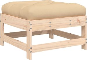 vidaXL 3-cz. zestaw wypoczynkowy do ogrodu, poduszki, lite drewno 7