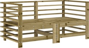 vidaXL Siedziska narożne z poduszkami, 2 szt., impregnowana sosna 3