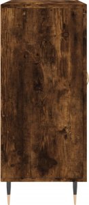 vidaXL Szafka, przydymiony dąb, 90x34x80 cm 7