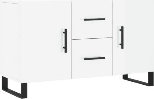 vidaXL Komoda, biała z połyskiem, 100x36x60 cm materiał drewnopochodny 2