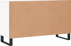 vidaXL Komoda, biała z połyskiem, 100x36x60 cm materiał drewnopochodny 8