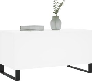 vidaXL Stolik kawowy, biały 90x44,5x45 cm 4