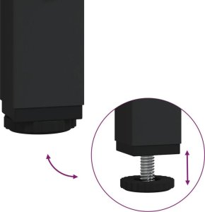 vidaXL Stolik kawowy, kolor dąb sonoma, 100x100x40 cm 7
