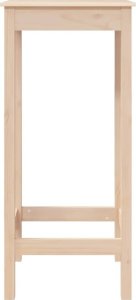 vidaXL Stolik barowy, 50x50x110 cm, lite drewno sosnowe 6