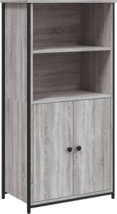 vidaXL Szafka, szary dąb sonoma, 62x36x121,5cm 2