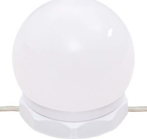 vidaXL Toaletka z oświetleniem LED, szary dąb sonoma, 96x40x142 cm 8