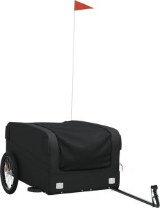 vidaXL Przyczepka rowerowa, czarna, 45 kg, żelazo 2