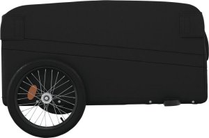 vidaXL Przyczepka rowerowa, czarna, 45 kg, żelazo 7