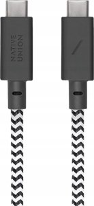 Kabel USB Native Union USB-C - USB-C 1.8 m Czarno-biały (ACABLE-C-ZEB-NP) 3