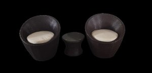 Bello Giardino Komplet mebli z technorattanu MODICO brąz 11