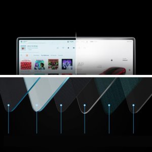 Etui do nawigacji Spigen Tesla EZ Fit Anti Glare Screen Protector 1 Pack, transparency - Tesla Model 3 (2024) 10