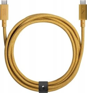 Kabel USB Native Union USB-C - USB-C 2.4 m Złoty (BELT-PRO2-KFT-NP) 3