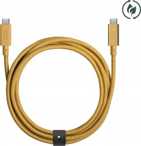 Kabel USB Native Union USB-C - USB-C 2.4 m Złoty (BELT-PRO2-KFT-NP) 10