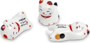 Emro Aziatica Podstawka hashi-oki pod pałeczki Maneki Neko - 1 sztuka 1