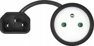 Savio SAVIO CL-180 Adapter zasilania IEC C14 - CEE 7/5 (E) 15 cm 3