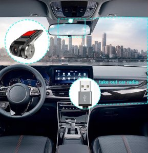 Wideorejestrator Farrot Rejestrator jazdy kamera samochodowa dvr full hd g-sensor system ADAS ldws wdr 9