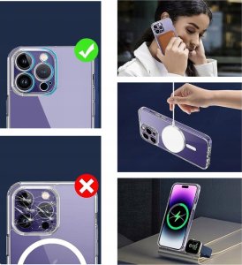 Co2 CO2 ETUI MAGNETYCZNE CLEAR CASE WZMOCNIONE DO MAGSAFE IPHONE 12 PRO MAX 4