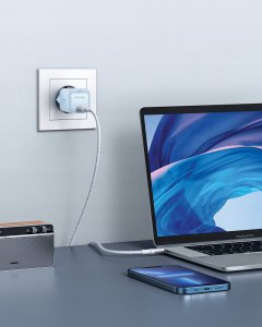 Ładowarka Innostyle MiniCube II GaN 1x USB-C 33W Niebieska (IC33PDBB-EU) 6