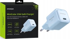 Ładowarka Innostyle MiniCube II GaN 1x USB-C 33W Niebieska (IC33PDBB-EU) 10