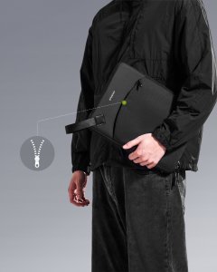 Torba Innostyle INNOSTYLE ZESTAW TORBA NA LAPTOPA 14 WODOODPORNA + ETUI NA GADŻETY CZARNA 6