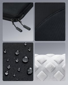 Torba Innostyle INNOSTYLE ZESTAW TORBA NA LAPTOPA 14 WODOODPORNA + ETUI NA GADŻETY CZARNA 7