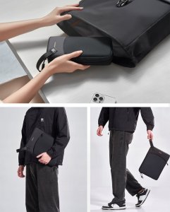 Torba Innostyle INNOSTYLE ZESTAW TORBA NA LAPTOPA 14 WODOODPORNA + ETUI NA GADŻETY CZARNA 8