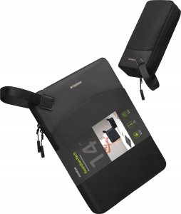 Torba Innostyle INNOSTYLE ZESTAW TORBA NA LAPTOPA 14 WODOODPORNA + ETUI NA GADŻETY CZARNA 9