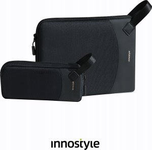 Torba Innostyle INNOSTYLE ZESTAW TORBA NA LAPTOPA 14 WODOODPORNA + ETUI NA GADŻETY CZARNA 10