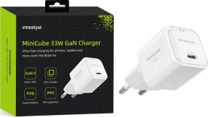 Ładowarka Innostyle MiniCube II GaN 1x USB-C 33W Biała (IC33PDWHI-EU) 10