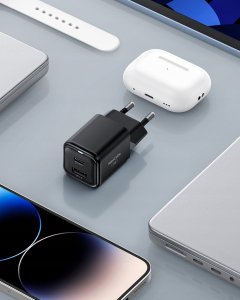 Ładowarka Innostyle MiniCube II GaN 1x USB-A 1x USB-C 35W Czarna (IC35CABLK-EU) 2