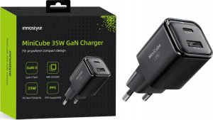 Ładowarka Innostyle MiniCube II GaN 1x USB-A 1x USB-C 35W Czarna (IC35CABLK-EU) 8