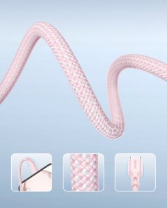 Kabel USB Innostyle USB-C - USB-C 2 m Różowy 4