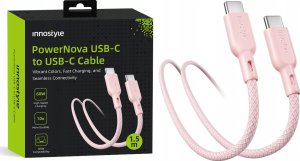 Kabel USB Innostyle USB-C - USB-C 2 m Różowy 9