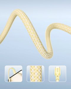 Kabel USB Innostyle USB-C - USB-C 2 m Żółty 4