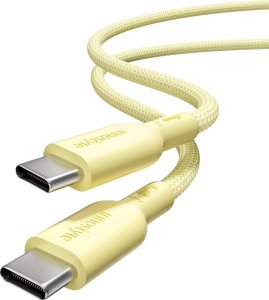 Kabel USB Innostyle USB-C - USB-C 2 m Żółty 1