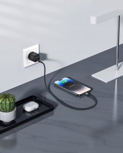 Ładowarka Innostyle MiniCube II GaN 1x USB-C 20W Czarna (IMC20G2BLK-EU) 4
