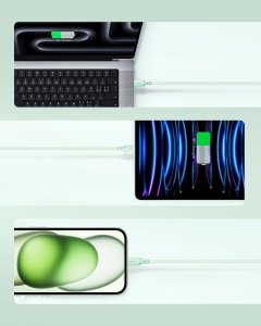 Kabel USB Innostyle USB-C - USB-C 2 m Zielony 3