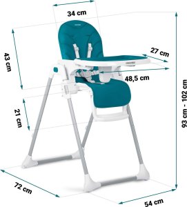 Ricokids Krzesełko do karmienia Ricokids Tulo niebieskie 14