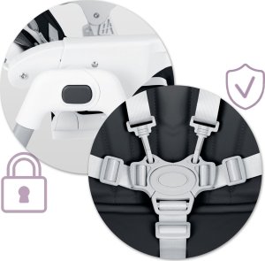 Ricokids Krzesełko do karmienia Ricokids Tulo czarne 5