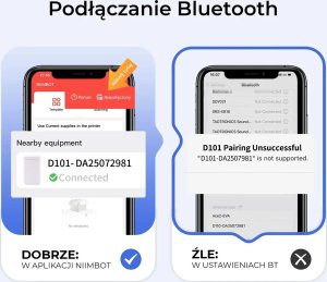 Drukarka etykiet Niimbot D101 Przenośna drukarka termiczna + rolka etykiet 5