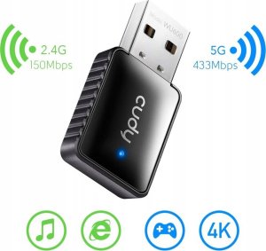 Adapter USB Cudy Karta sieciowa Cudy USB 2.0 Wi-Fi 5 AC AP WU600 1