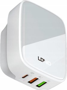 Ładowarka LDNIO Wytrzymała Ładowarka 32W 3 porty USB PD QC Ldnio Q334 white Multiochrona 9S 1